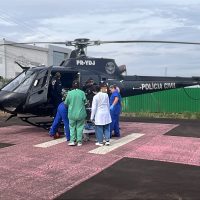 Motociclista fica gravemente ferido em acidente na BR-282