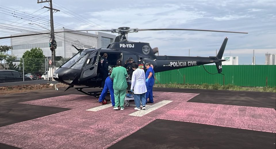 Motociclista fica gravemente ferido em acidente na BR-282